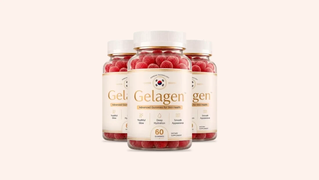 The Gelagen three bottle kit of Korean beauty gummies for skin
